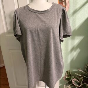 Cable & Gauge Gray Women's Top